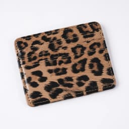 Classics Leopard Print PU Leather Card Wallet Fashoin Bus Id Business Coin Money Thin Card Holder for Men & Women