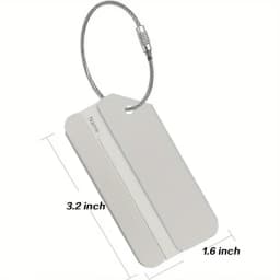 5Pcs Aluminum Luggage Tags Durable Travel Baggage Identifier with Secure Holder By Ovener