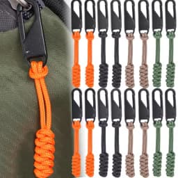 Portable Outdoor Bag Zipper Puller Metal Zipper Head Slider Detachable Wear-resistant Weave Zippers Pull DIY Sewing Accessorie