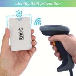 10Pcs High Quality RFID Blocking Card Sleeve Portable Anti-Scan ID Credit Card Protector Silver Universal Wallet Card Cover 