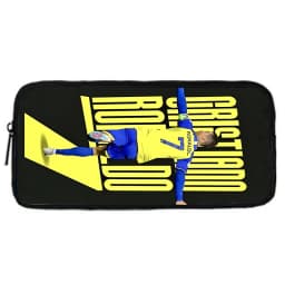 Child School Football R-RonaldoS CR7 Backpack with Lunch Bags ,Pencil Bags ,School Bags for Boys Girls Best Gift