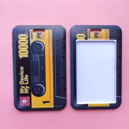 Retro Tape Card Holder Lanyard Camera Neck Strap Credit Card Case ID Badge Holders Credentials Protection Card Holders