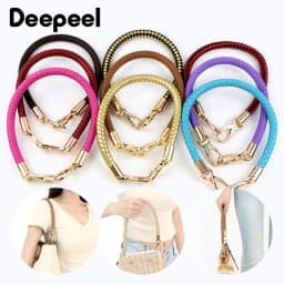 1Pc Deepeel 40-60cm PU Leather Bag Strap Handbag Handles Chain Women's Bags Shoulder Belt Metal Buckles Replacement Accessories
