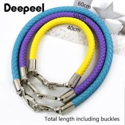 1Pc Deepeel 40-60cm PU Leather Bag Strap Handbag Handles Chain Women's Bags Shoulder Belt Metal Buckles Replacement Accessories