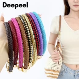 1Pc Deepeel 40-60cm PU Leather Bag Strap Handbag Handles Chain Women's Bags Shoulder Belt Metal Buckles Replacement Accessories