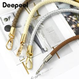 1Pc Deepeel 40-60cm PU Leather Bag Strap Handbag Handles Chain Women's Bags Shoulder Belt Metal Buckles Replacement Accessories