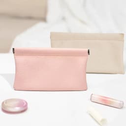 Solid Color Self-closing First-layer PU Leather Long Wallet Passport Driver's License Document Holder Data Cable Cosmetic Bag