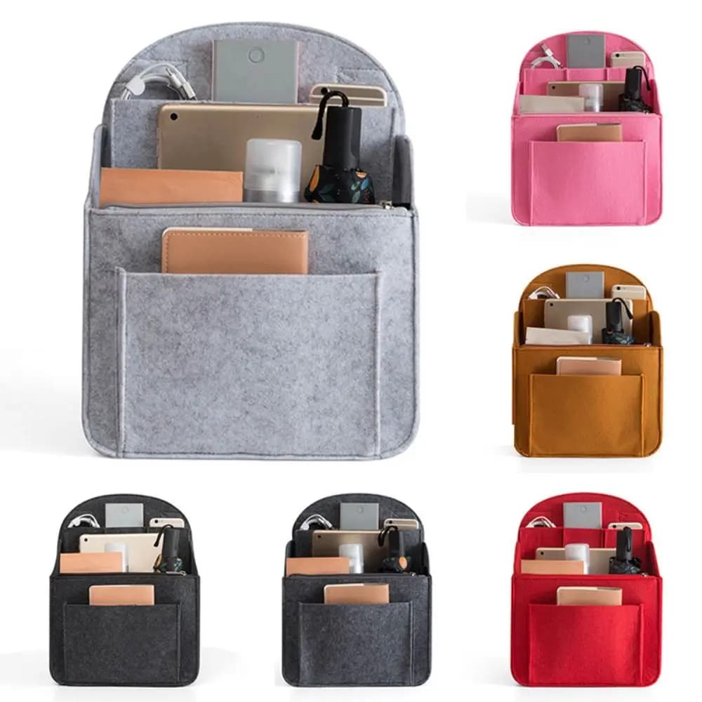 Portable Backpack Insert Small Bag Cosmetic Bags Makeup Organizer Interior Travel Bag Women Divider Shoulder Bag