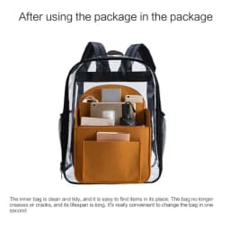 Portable Backpack Insert Small Bag Cosmetic Bags Makeup Organizer Interior Travel Bag Women Divider Shoulder Bag