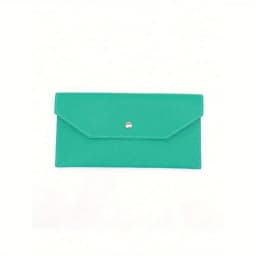 1PC Women's Wallet Reusable Money Clip Wallet Cash Bank Card Envelope Storage Bag with Card Slot Portable Leather Wallet Men