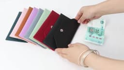 1PC Women's Wallet Reusable Money Clip Wallet Cash Bank Card Envelope Storage Bag with Card Slot Portable Leather Wallet Men