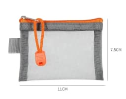 Mesh Coin Purse Wallet for Women Clear Zipper Pouch Storage Bags Girl Card Holder Key Money Small Purses