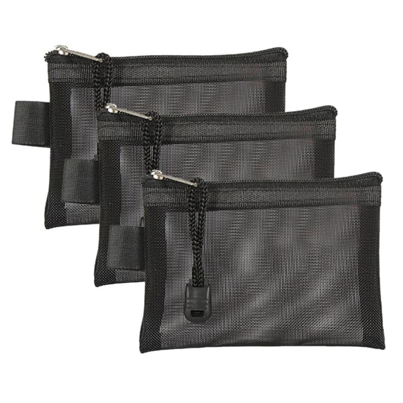Mesh Coin Purse Wallet for Women Clear Zipper Pouch Storage Bags Girl Card Holder Key Money Small Purses