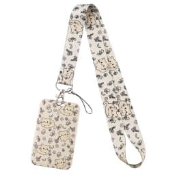 Black Cat Card Holder Lanyard Cartoon Animals Neck Strap Credit Card Case ID Badge Holders Credentials Protection Card Cover