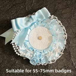 Kawaii DIY Lace Card Holder with Ribbon Lolita Lace Photocard Case Anime Idol Display Photo Protector Case Anime Accessory
