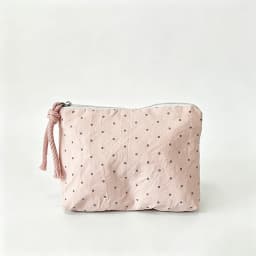 Pink Striped Women Makeup Bag Cute Wallet Mini Cosmetic Bags Portable Key Earphone Lipstick Storage Bag Coin Purse