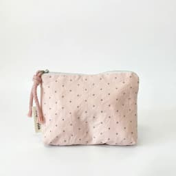 Pink Striped Women Makeup Bag Cute Wallet Mini Cosmetic Bags Portable Key Earphone Lipstick Storage Bag Coin Purse