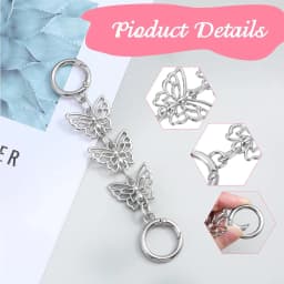 1 Pc Purse Chain Extender,Metal Chain Extender for Purse,Butterfly Bag Chains Extenders for Handbags, Shoulder Bags