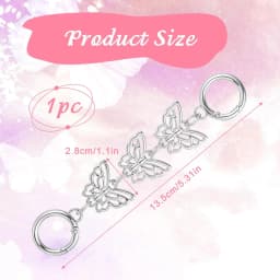1 Pc Purse Chain Extender,Metal Chain Extender for Purse,Butterfly Bag Chains Extenders for Handbags, Shoulder Bags
