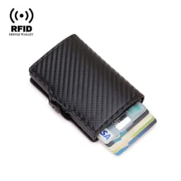 Carbon Fiber Rfid Blocking Men ID Credit Card Holders Wallet Leather Metal Business Bank CreditCard Cardholder Case Carteras
