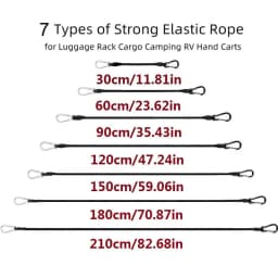 Elastic Binding Strap for Luggage Packing Elastic Strap for Carrying Hooks and Ropes Travel Luggage Packing Rope