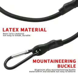 Elastic Binding Strap for Luggage Packing Elastic Strap for Carrying Hooks and Ropes Travel Luggage Packing Rope