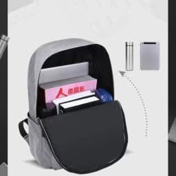 Trendy Men's Minimalist Backpack Versatile Backpack Large Capacity School Student Computer Travel Bag Washable Unisex Backpack