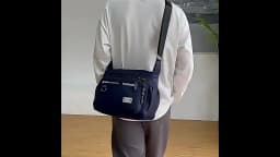 Design Oxford Shoulder Bag Large Capacity Men's Casual Multi-layer Pocket Fashion Single Shoulder Crossbody Luxury Messenger Bag