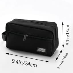 Men's Business Toiletry Bag, Travel Makeup Organizer, Large Capacity Storage Pouch, Durable Fashion Design, Ideal for Daily Use