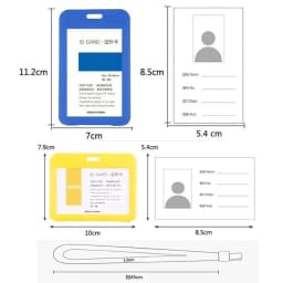 Lanyard Card Covers Women Men Work Permit Holder Credit Card Holder Neck Strap Students Kids Bus Cards Case ID Card Holder