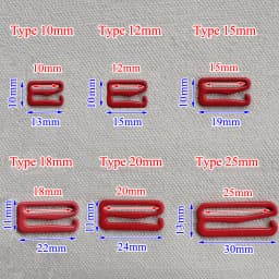 20pcs 10mm-25mm Metal Bra Strap Adjustment Buckles Underwear Sliders Rings Clips For Lingerie Adjustment DIY Accessories