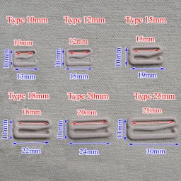 20pcs 10mm-25mm Metal Bra Strap Adjustment Buckles Underwear Sliders Rings Clips For Lingerie Adjustment DIY Accessories