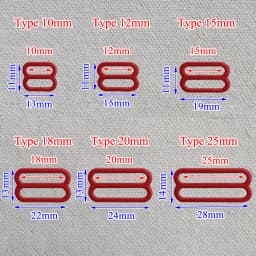 20pcs 10mm-25mm Metal Bra Strap Adjustment Buckles Underwear Sliders Rings Clips For Lingerie Adjustment DIY Accessories