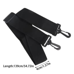 Pure color canvas Cotton cloth Webbing bag strap belt adjustable black plastic hook clasp DIY Crossbody bag Accessories