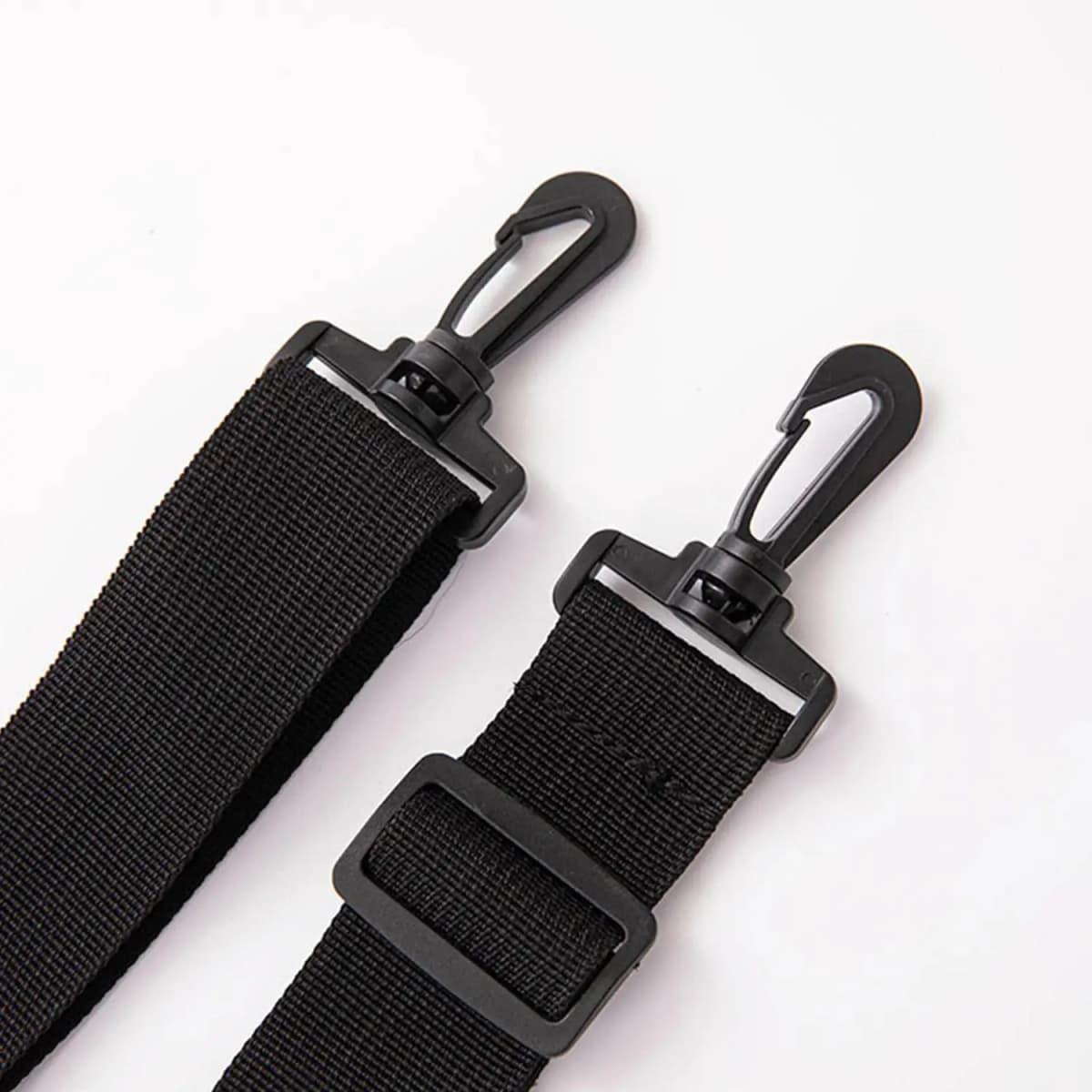Pure color canvas Cotton cloth Webbing bag strap belt adjustable black plastic hook clasp DIY Crossbody bag Accessories