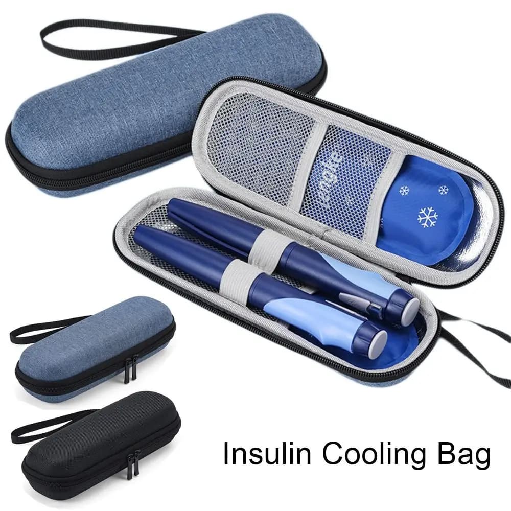Travel Case Insulin Cooling Bag Thermal Insulated Diabetic Pocket Pill Protector Without Gel Oxford Medical Cooler Home Travel