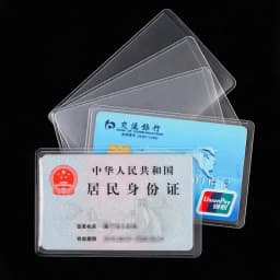 1/5/10pcs Waterproof Transparent Card Cover Holder for Women Men Student ID Credit Bus Cards Protect