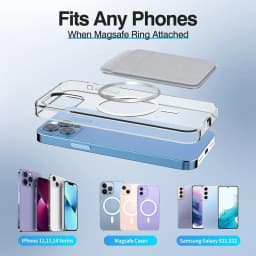 Phone Wallet Card Holder Elastic Lycra Magsafe Cardholder Compatible Magentic Wallets for Apple 16 15 Pro Max Samsung Android