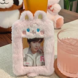 Multifunctional Photocard Case Bear/Rabbit/Chick Bus Door Cards Sleeve Cute Cartoon Photo Card Holder School Office