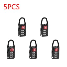 Outdoor Backpack Handbag Zipper Lock Anti Theft Portable Mini Combination Code Number Lock for Travel Backpack Accessories