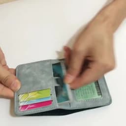 Men/Women Fashion Wallet ID/credit Card Holder Wallet for Men Multi-Card BagHolder Two Fold Small Wallet Black/gray Coin Purse