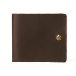 1 PC Retro Minimalist Bifold Leather Card Wallet for Men and Women Wrap Credit Card Holder Porte Carte Wallet