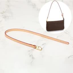 Bag Strap Vachetta Leather Short Bag Purse Handle Cowhide Shoulder Strap Replacement for Women Handbag Accessories