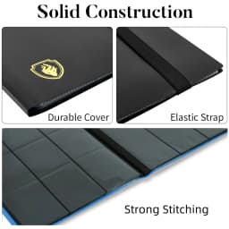 9 Pocket Trading Card Binder Holds 360 Cards, Sleek Side-Loading Card Album, Sturdy Card Collection Folder for TCG