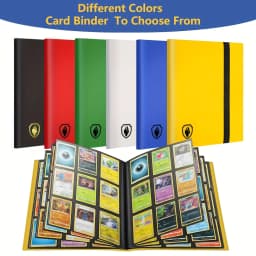 9 Pocket Trading Card Binder Holds 360 Cards, Sleek Side-Loading Card Album, Sturdy Card Collection Folder for TCG