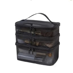 2/3 Layer Portable Transparent Mesh Travel Bag Large Capacity Storage Toiletry Bag 2/3 Layer Makeup Case Toiletries Organization