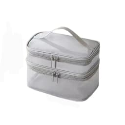 2/3 Layer Portable Transparent Mesh Travel Bag Large Capacity Storage Toiletry Bag 2/3 Layer Makeup Case Toiletries Organization