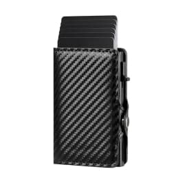 Men's Women's Multi-Function Designer Bank Card Wallet RFID Blocking Metal Aluminum ID Card Holder Fashion Business Pop-Up Purse