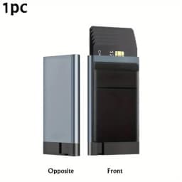 Anti-theft Card Holder RFID Protection Wallet, Aluminum Alloy Design, Lightweight & Theft-resistant for Safe Daily Card Storage