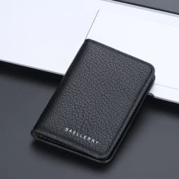 Baellerry Slim Compact Luxury Brand Wallet Men Soft Leather Credit Card Holders Wallet for Men Small ID Card Case Cardholder